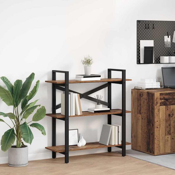 vidaXL Étagère Bois Ancien 100 x 33,5 x 102 cm Bois d'ingénierie