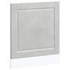 vidaXL Panneau de lave-vaisselle Porto gris b&eacute;ton 60x1,5x57 cm