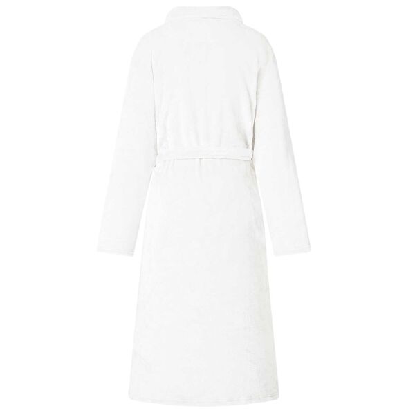 vidaXL Robe de bain sans capuche Blanc xl Flanelle