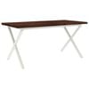 vidaXL Table &agrave; manger en bord vivant 160 x 80 x 75 cm