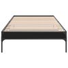vidaXL Cadre de lit sans matelas noir 90x190 cm