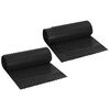 vidaXL Feuille de drainage nervur&eacute;e 2 pcs Noir 0,5 x 20 m HDPE