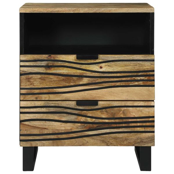 vidaXL Cabinet de chevet Marron 50 x 33 x 62 cm Bois d'acacia massif