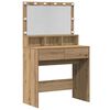 vidaXL Table de Toilette Ch&ecirc;ne artisanal 80 x 41 x 134,5 cm