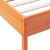 vidaXL Cadre de lit sans matelas cire marron 100x200cm bois pin massif