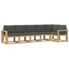 vidaXL Ensemble de canap&eacute;s d'ext&eacute;rieur 6 pcs Blanc et anthracite