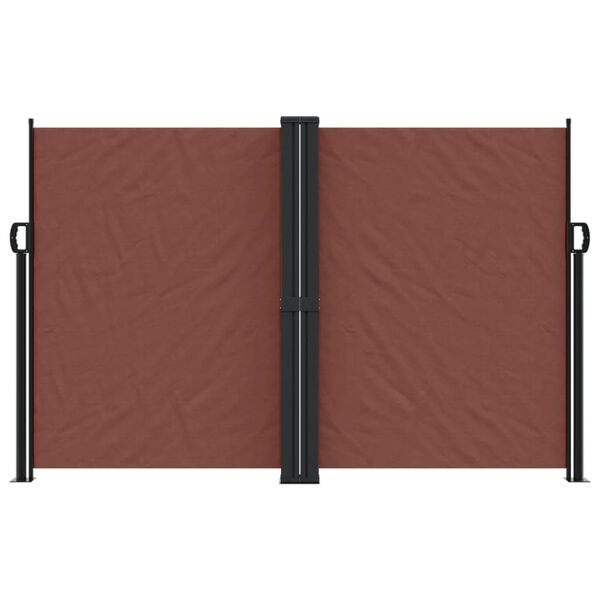 vidaXL Auvent latéral rétractable marron 160x600 cm