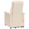 vidaXL Fauteuil électrique de massage Beige microfibre