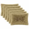 vidaXL Housse de coussin 6 pcs HEERLEN Vert clair 50 x 80 cm Fleece PV