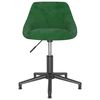 vidaXL Chaises pivotantes &agrave; manger lot de 4 vert fonc&eacute; velours