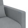 vidaXL Canap&eacute; 2 pcs Gris clair