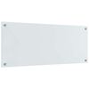 vidaXL Protection de cuisine Blanc 100 x 40 cm verre trempé
