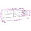 vidaXL Meuble TV Bois Ancien 150 x 30 x 45 cm Bois d'ing&eacute;nierie