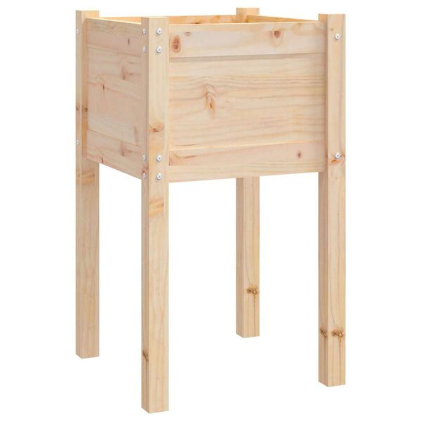 vidaXL Jardini&egrave;res d'ext&eacute;rieur 2 pcs 40x40x70 cm bois de pin massif