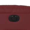 vidaXL Fauteuil inclinable &eacute;lectrique rouge bordeaux similicuir