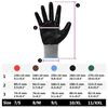 vidaXL Gants de Travail 24 pcs Gris et Noir 9 / l Polyester