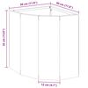 vidaXL Jardinière d'Angle Argent 30 x 30 x 35 cm Acier inoxydable