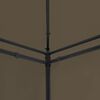 vidaXL Belvédère avec rideaux 600x298x270 cm Taupe 180 g/m²