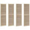 vidaXL Porte de Cabinet avec porte 4 pc Naturel 201 x 2,1 x 59,5 cm
