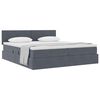 vidaXL Lit de Rangement avec matelas Gris fonc&eacute; 90 x 200 cm