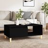 vidaXL Table basse Noir 90x50x36,5 cm Bois d'ing&eacute;nierie