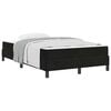 vidaXL Lit &agrave; ressorts avec matelas Noir 120 x 220 cm tissu