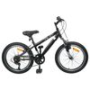 vidaXL Kids Mountain Bike 20 Pouces 6-Speed pour 5-8 ans Noir