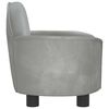vidaXL Lit pour chien gris clair 66x40x45 cm velours