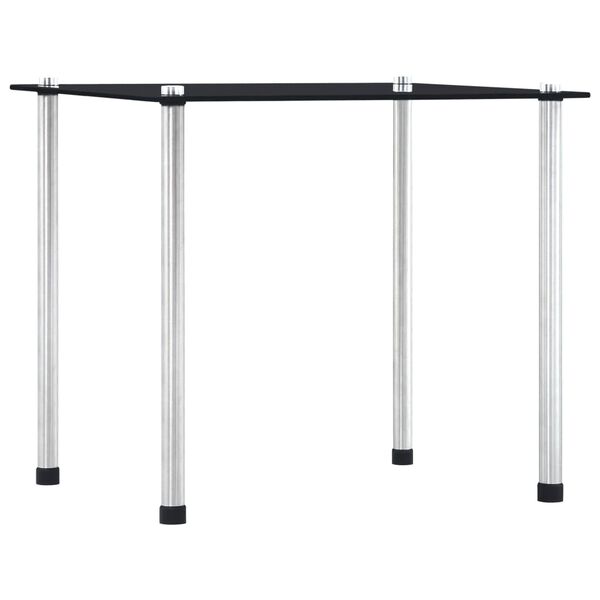 vidaXL Tables gigognes 3 pcs Noir Verre tremp&eacute;
