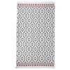vidaXL Tapis Gris 120x180 cm Coton