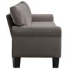 vidaXL Canap&eacute; &agrave; 5 places Taupe Tissu