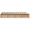 vidaXL Cadre de lit Marron 100 x 200 cm Bois de pin massif