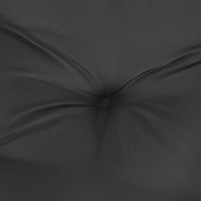 vidaXL Coussin de palette noir 60x61,5x10 cm tissu
