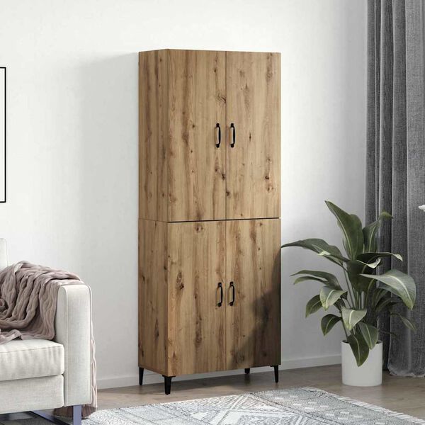 vidaXL Haut Armoire 2 pcs Ch&ecirc;ne artisanal Bois d'ing&eacute;nierie