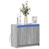 vidaXL Buffet avec LED sonoma gris 72x34x61 cm bois d'ing&eacute;nierie