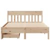 vidaXL Cadre de lit sans matelas 160x200 cm bois massif de pin