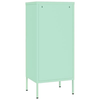 vidaXL Armoire de rangement Vert menthe 42,5x35x101,5 cm Acier