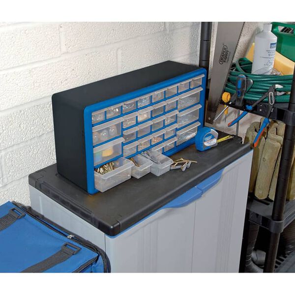 Draper Tools Organisateur d'outils 30 tiroirs Bleu 12015
