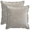 vidaXL Housse de coussin 2 pc HOUTEN Gris clair 40 x 40 cm