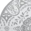 vidaXL Tapis d'extérieur ARAKIL gris clair Ø120 cm PP