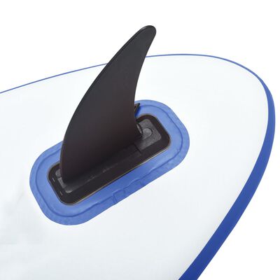 vidaXL Ensemble de planche SUP gonflable avec voile Bleu et blanc