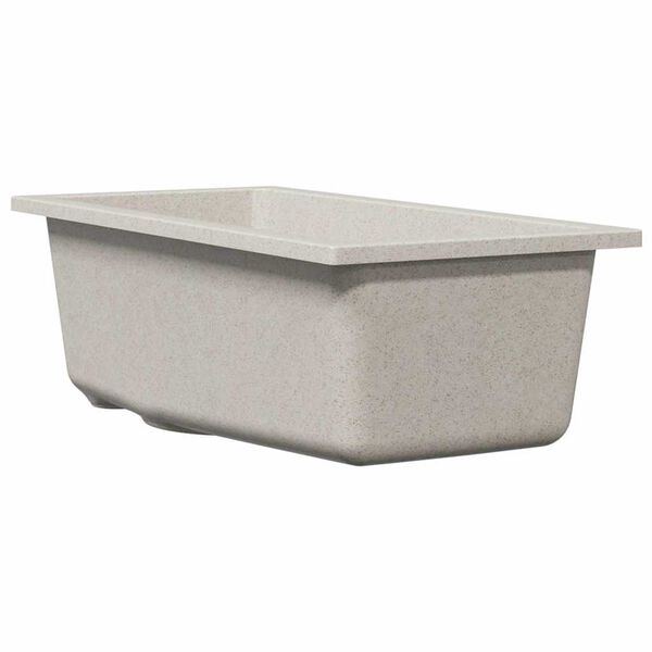 vidaXL &Eacute;vier de cuisine Beige 21 x 44 x 14 cm Granite