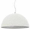vidaXL Lampe suspendue Blanc et argent&eacute; &Oslash;50 cm E27