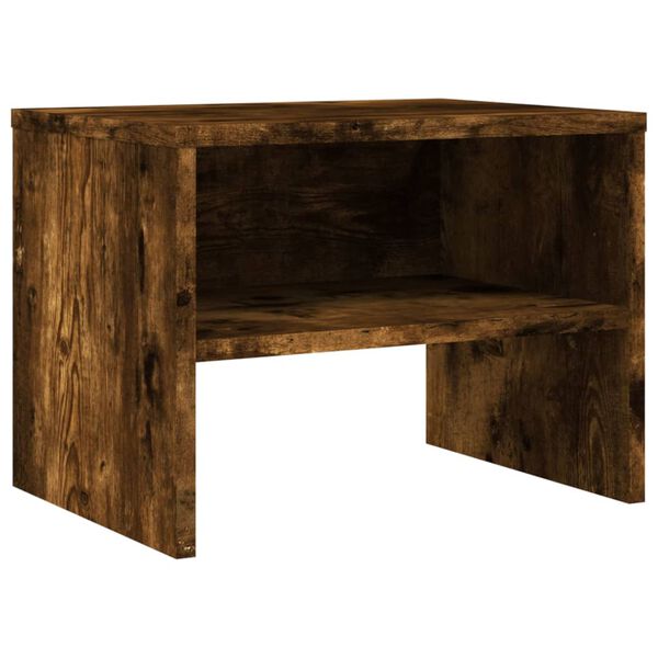 vidaXL Tables de chevet 2 pcs Ch&ecirc;ne fum&eacute; 40x30x30 cm Bois d'ing&eacute;nierie