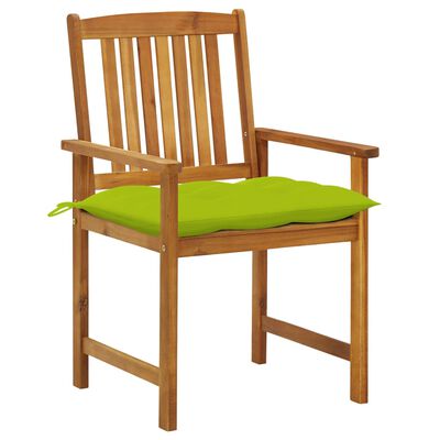 vidaXL Chaises de jardin avec coussins lot de 8 Bois d'acacia solide