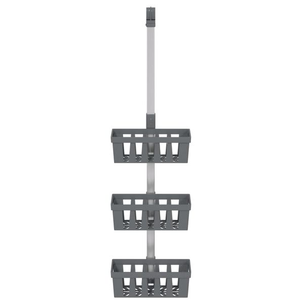 vidaXL &Eacute;tag&egrave;re de douche suspendue 30x15x(67-105) cm aluminium