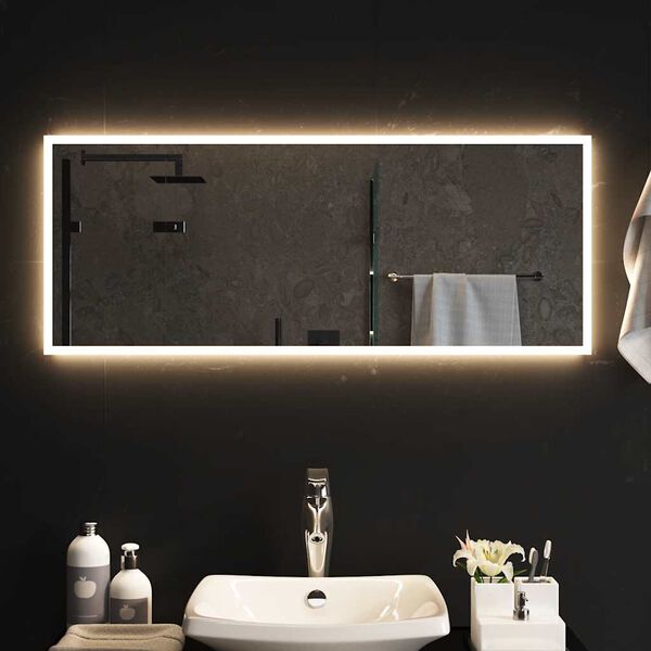vidaXL Miroir de salle de bain &agrave; LED 100x40 cm