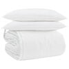 vidaXL Ensemble de Duvet avec oreiller 3 pc Blanc Plume de canard
