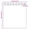 vidaXL Rideaux en voile avec &oelig;illets 2 pcs rose 140x140 cm