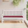vidaXL Coussin de banc de jardin rouge bordeaux 150x50x4 cm